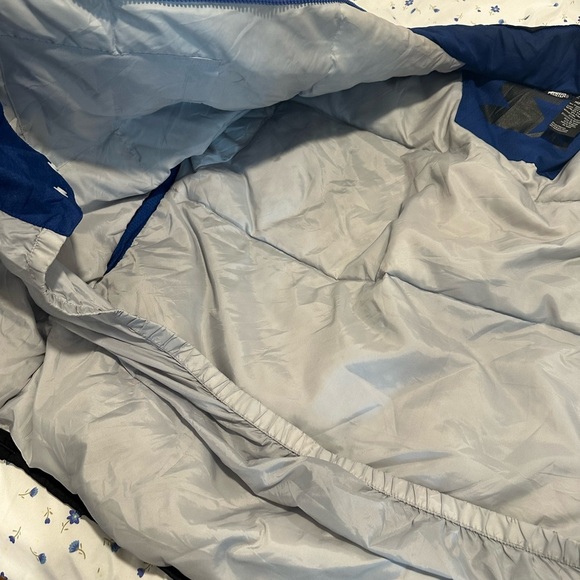 STARTER VTG Y2K Men’s Sz: XL Down Jacket Heavy Duty Ski Winter Black & Blue. - Picture 9 of 16